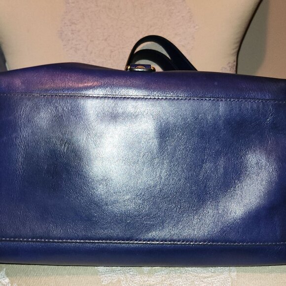 Coach Legacy Leather Large Duffle Horsebit Closure - PURPLE - EUC - Picture 3 of 12